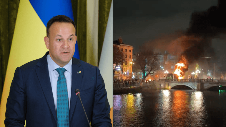 Taoiseach Leo Varadkar condemns rioters for bringing ‘shame on Ireland’